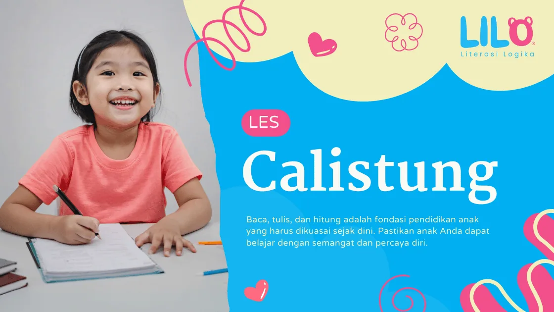 Ilustrasi anak belajar bersama Lilo
