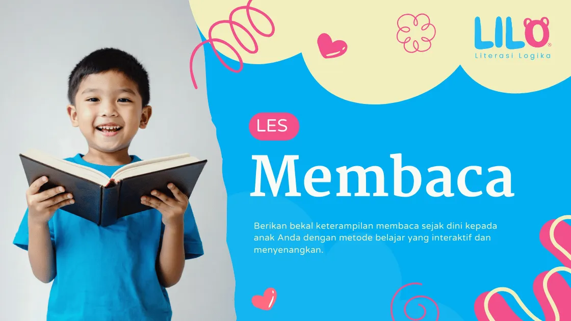 Ilustrasi anak belajar bersama Lilo