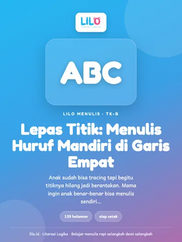 Lepas Titik: Menulis Huruf Mandiri di Garis Empat