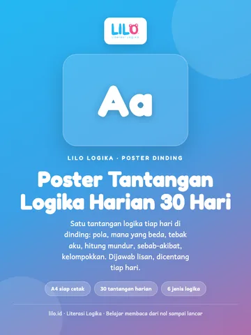 Poster Tantangan Logika Harian