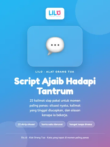 Script Ajaib Hadapi Tantrum