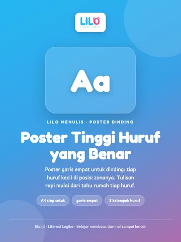 Tinggi Huruf yang Benar